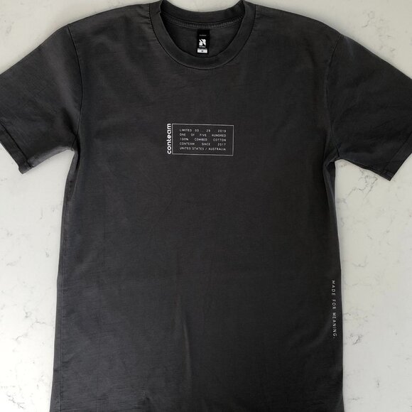 Ascolour Classic Graphic Casual Crew Neck Short Sleeve Cotton T Shirt Gray Sz M - Picture 12 of 12